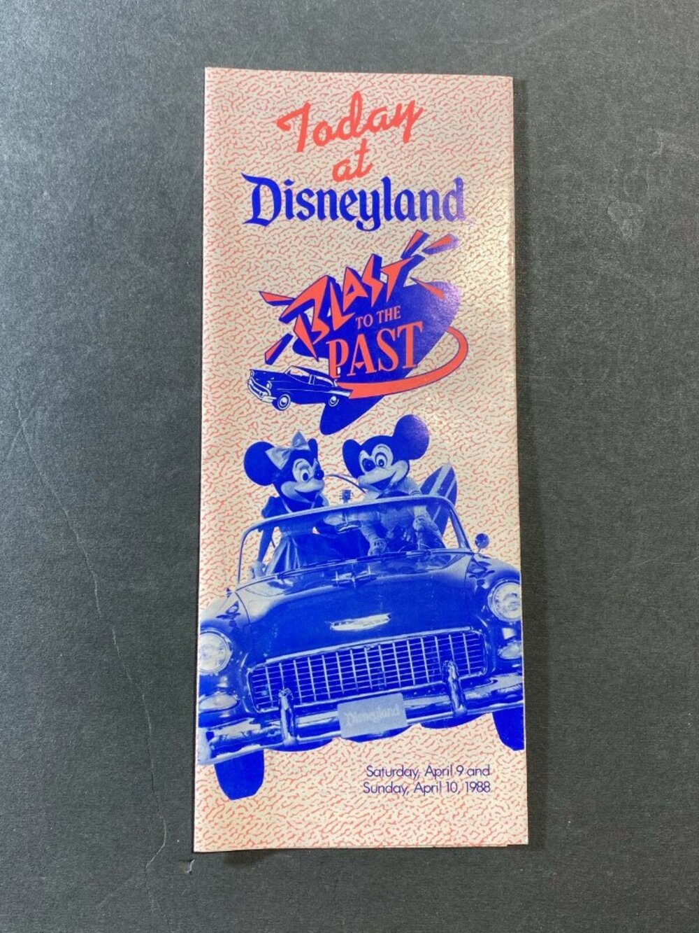Vintage 1988 Today At Disneyland Blast to the past brochure Disney rare